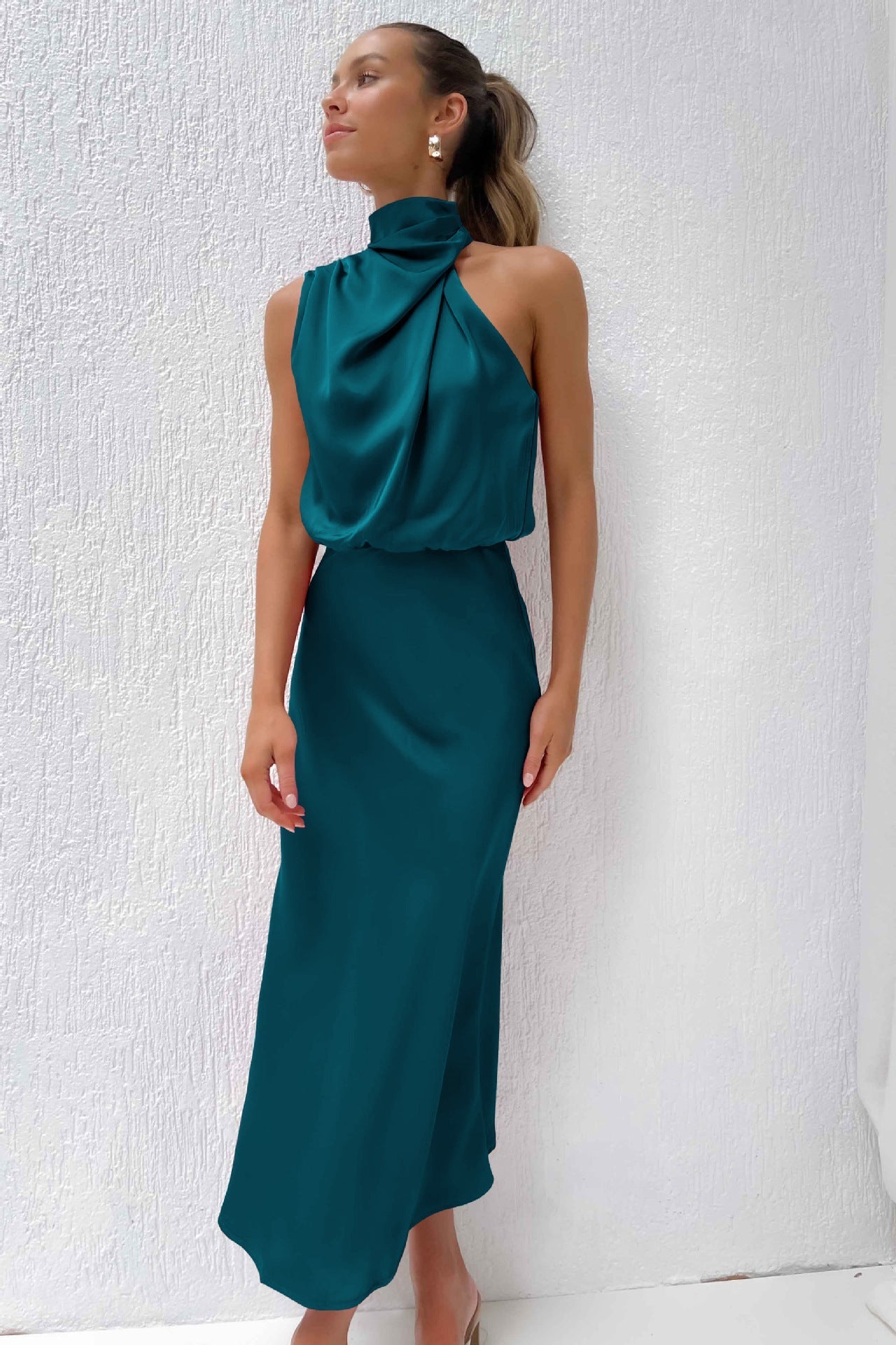 Violet™ - Long Satin Dress