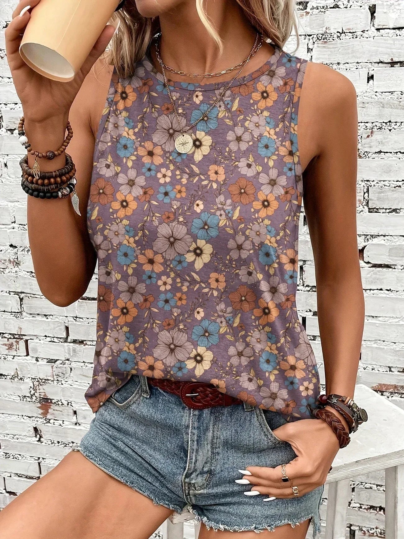 REYA | TOP D'ÉTÉ FLORAL CONFORTABLE