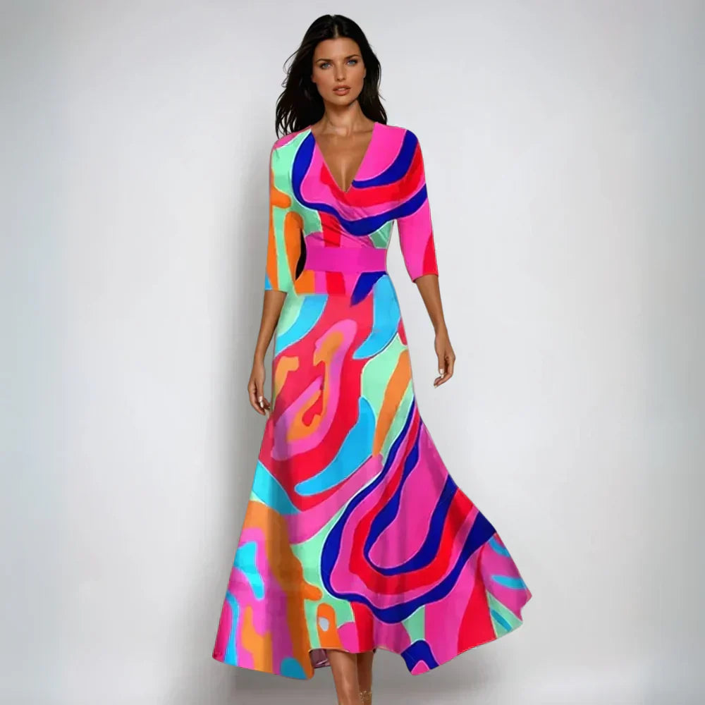 Emily | Flared Floral Robe