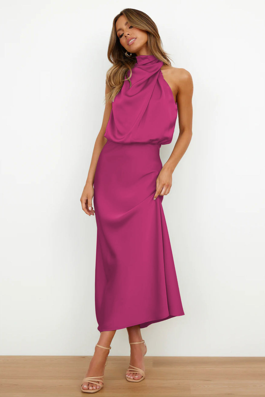 Violet™ - Long Satin Dress
