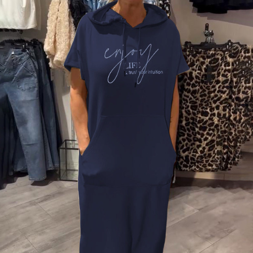 Ebba™ | Casual kjole med hette og feminin passformHooded casual kjole med feminin passform