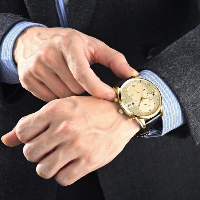 Luxus Chronograph™ Holdbar Quartz Klokke fra Elvik™