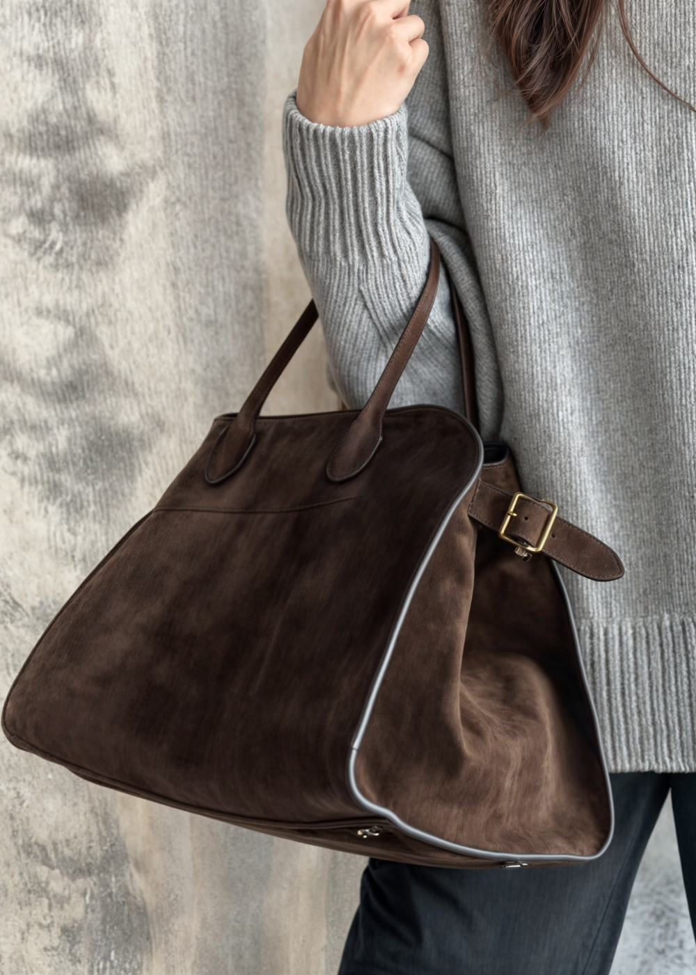 Aurora Suede Skulderveske BB