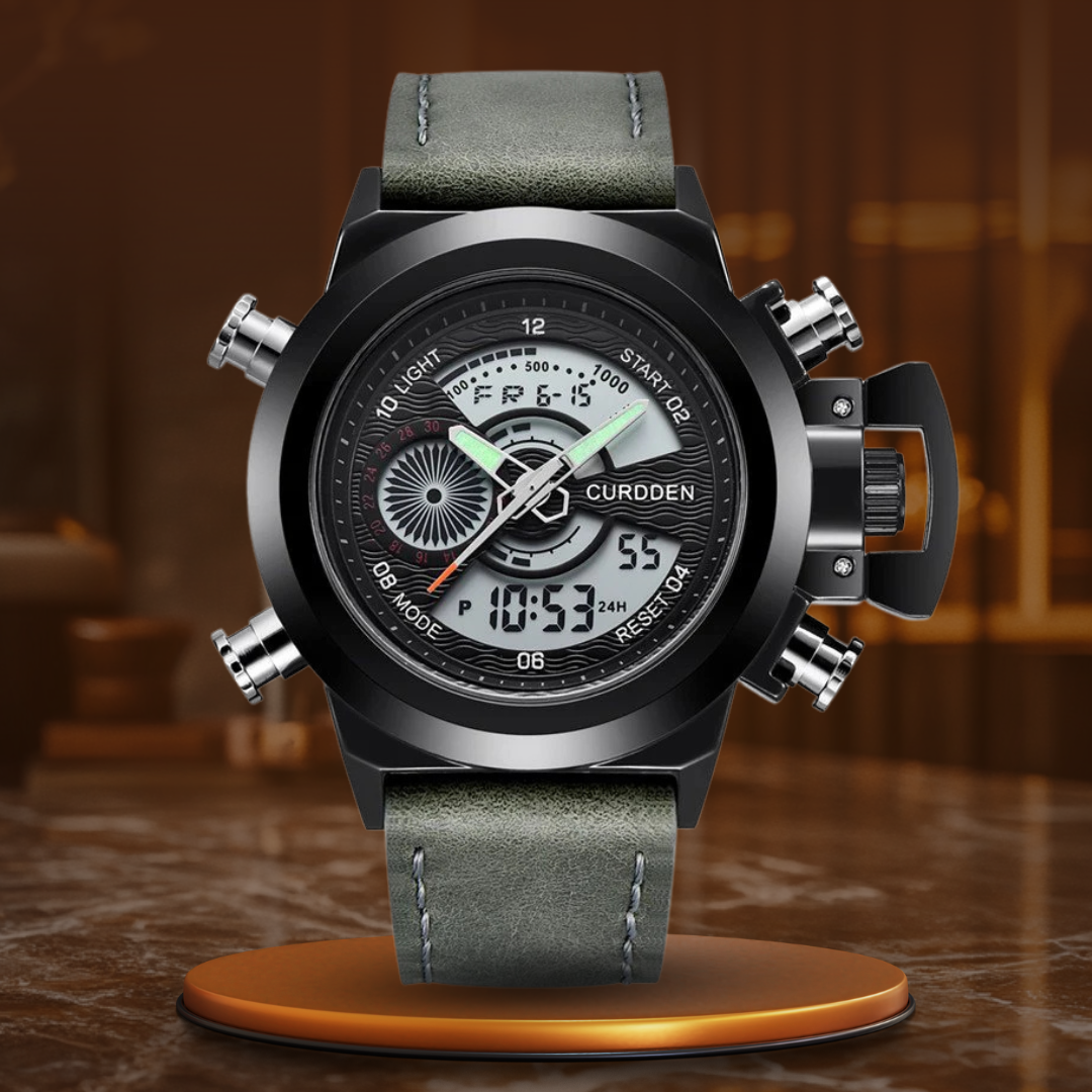 Dual Time Fashion Chronograph Klokke™ Elvik