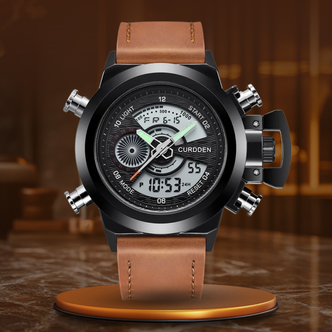 Dual Time Fashion Chronograph Klokke™ Elvik