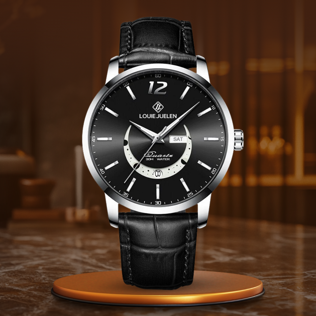 Elegant Luminøs Månefase Ur™ by Elvik™