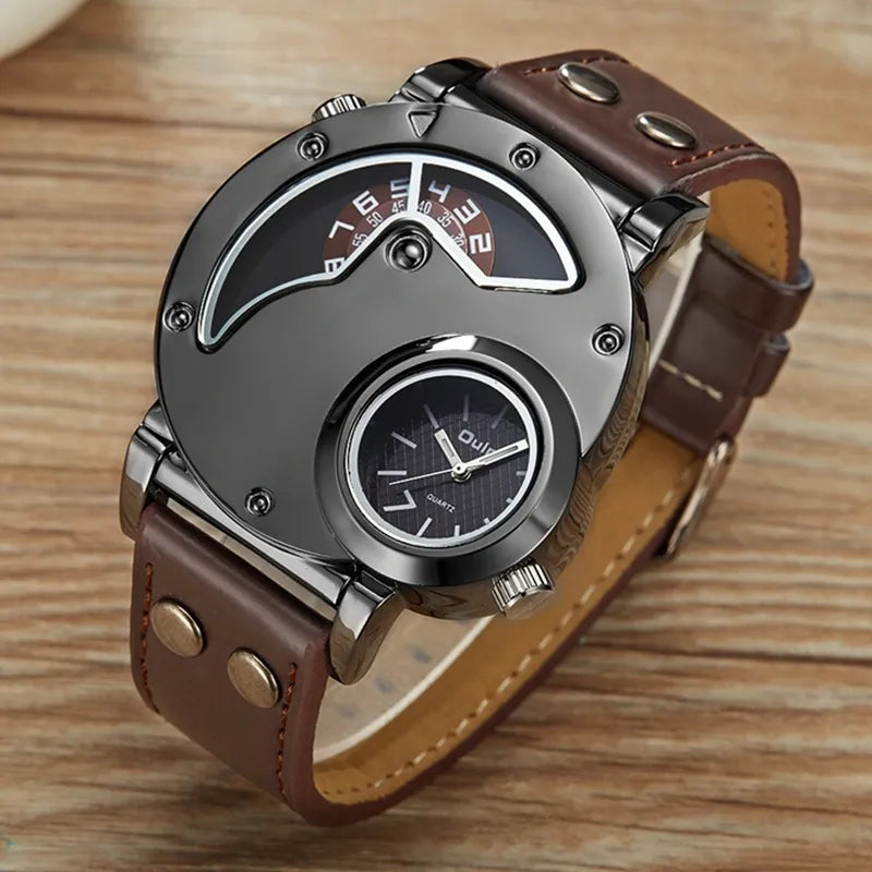 Luksus Dual Time Kvarts Ur™ Elvik