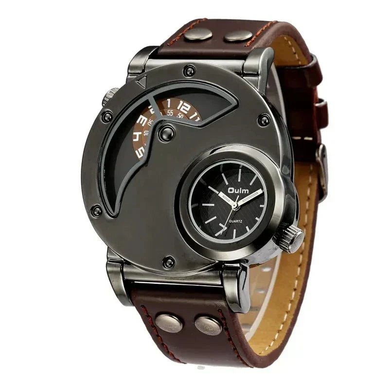 Luksus Dual Time Kvarts Ur™ Elvik