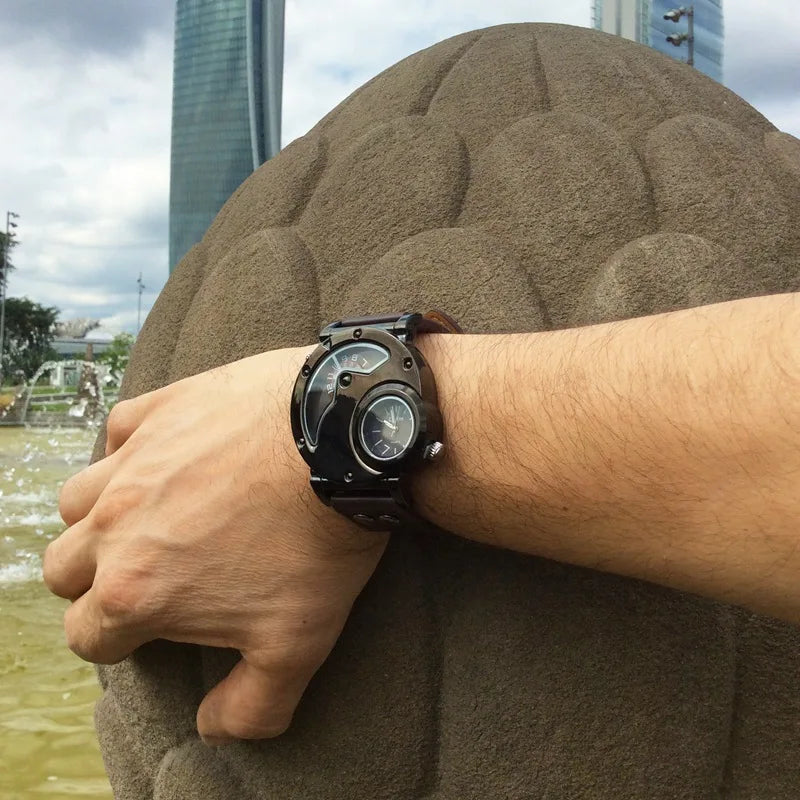 Luksus Dual Time Kvarts Ur™ Elvik