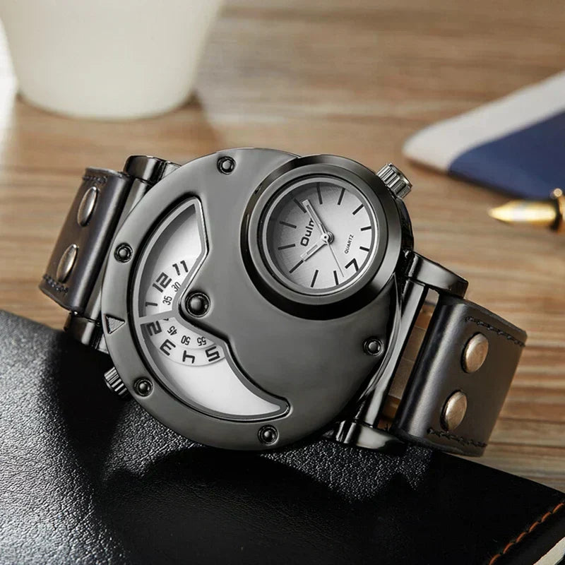 Luksus Dual Time Kvarts Ur™ Elvik
