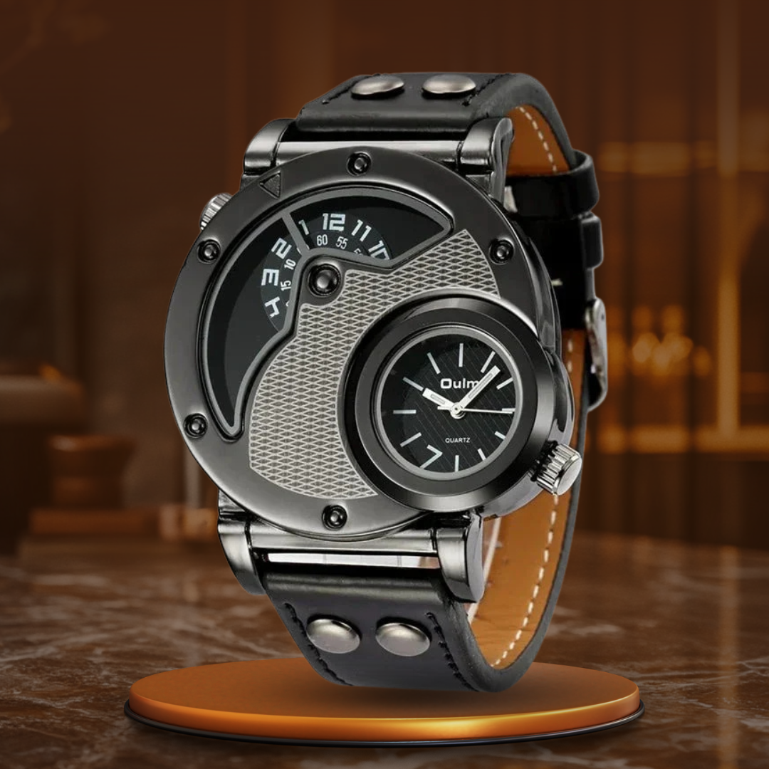 Luksus Dual Time Kvarts Ur™ Elvik