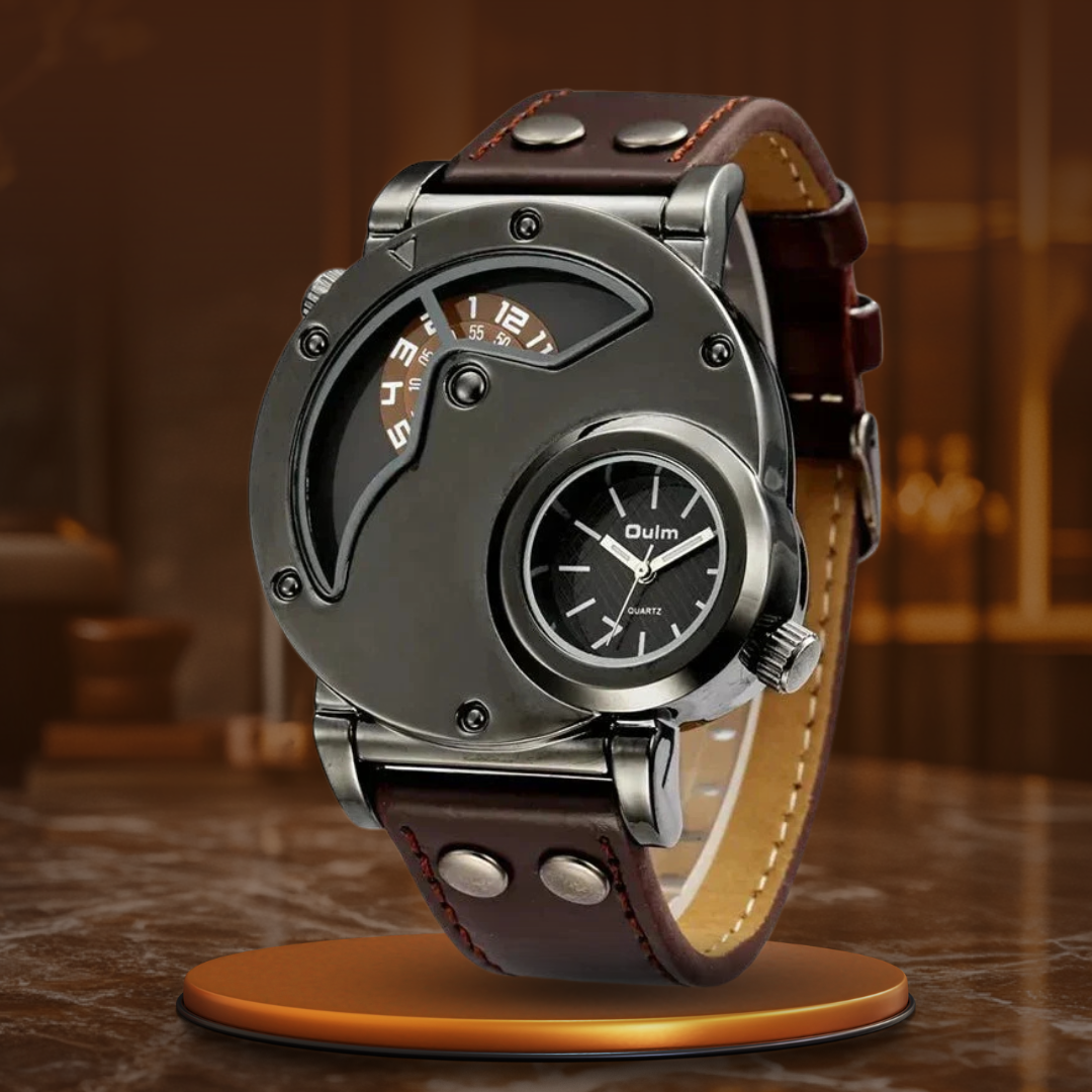 Luksus Dual Time Kvarts Ur™ Elvik