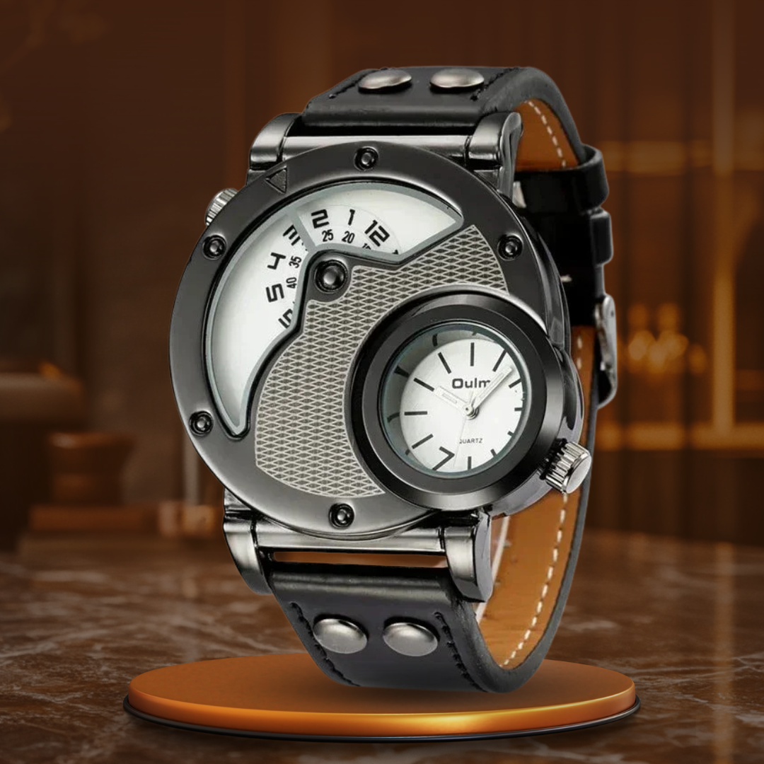 Luksus Dual Time Kvarts Ur™ Elvik