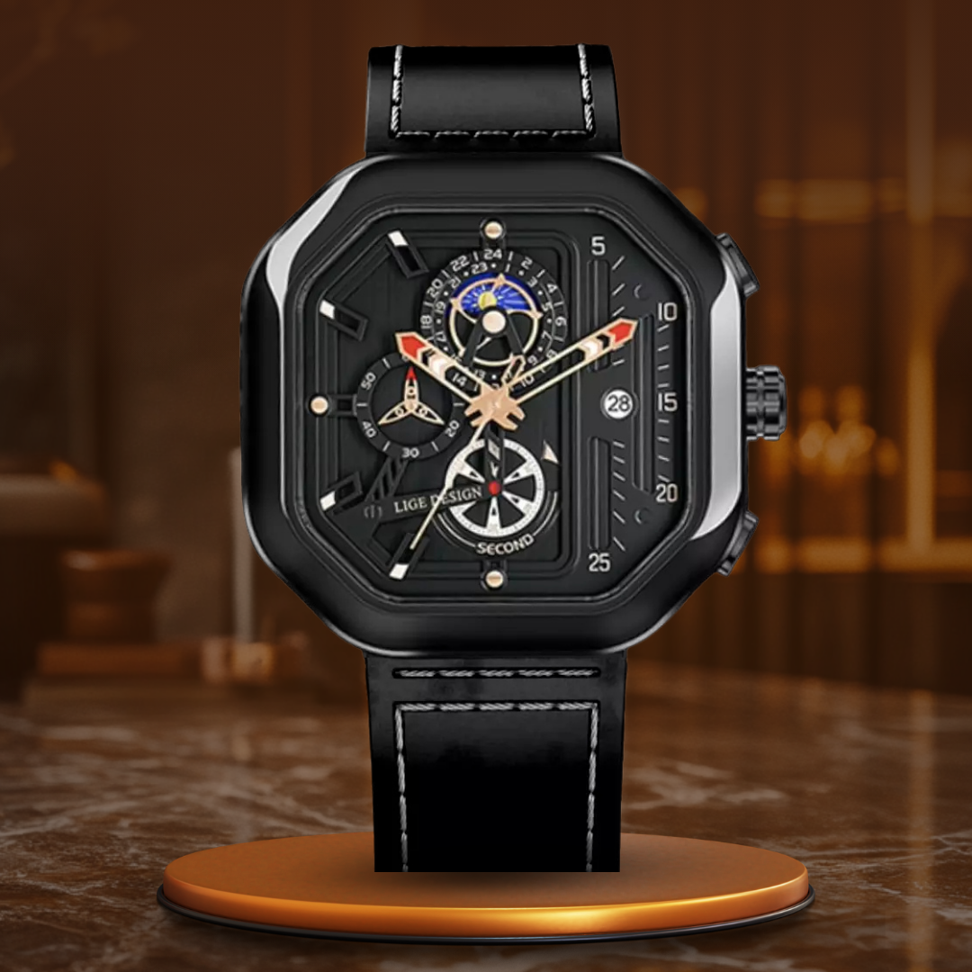 Luksus Kvarts Chronograph Klokke™ fra Elvik™
