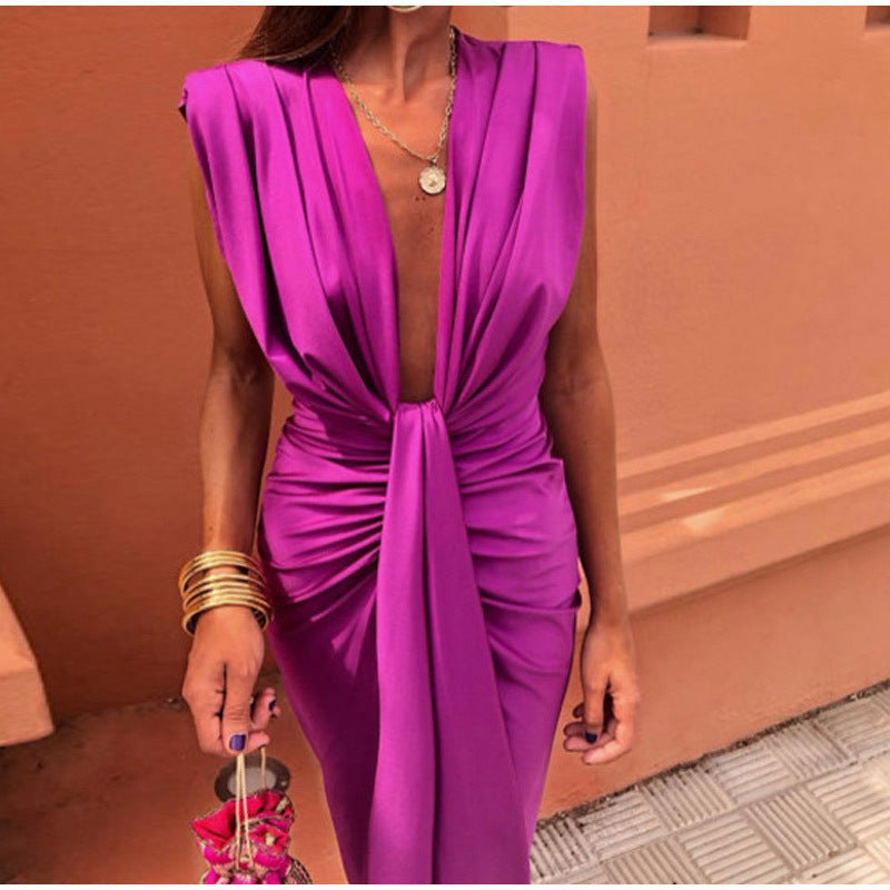 Fara™ | Robe de fête avec décolleté profond