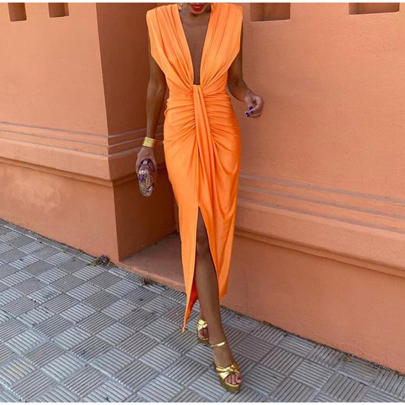 Fara™ | Robe de fête avec décolleté profond