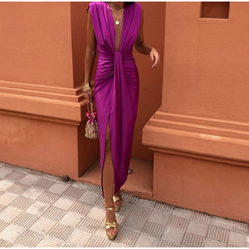 Fara™ | Robe de fête avec décolleté profond