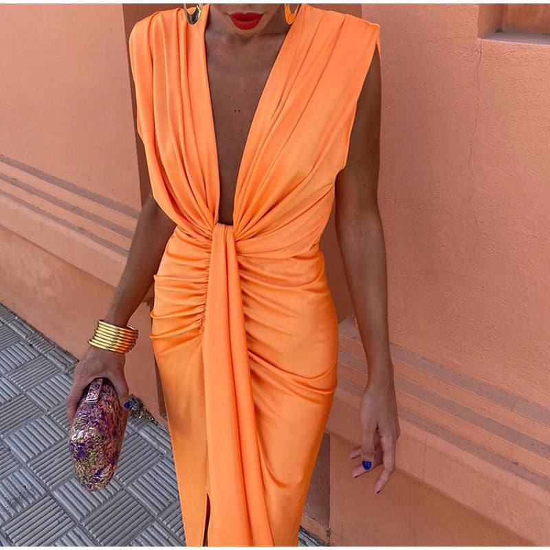 Fara™ | Robe de fête avec décolleté profond