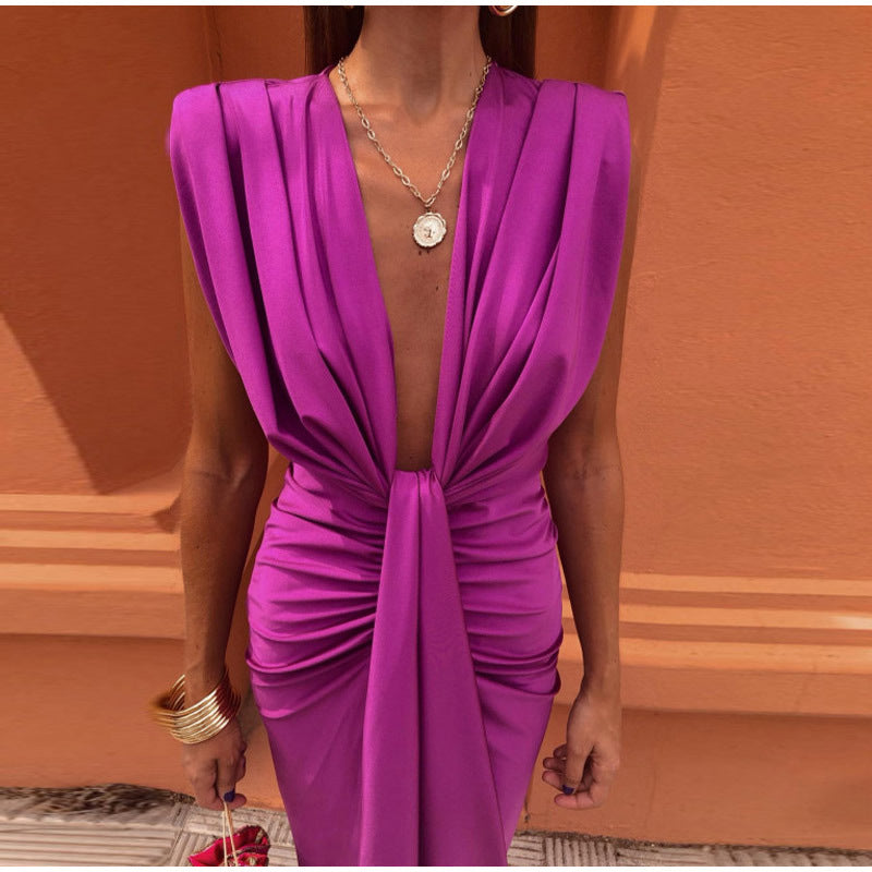 Fara™ | Robe de fête avec décolleté profond
