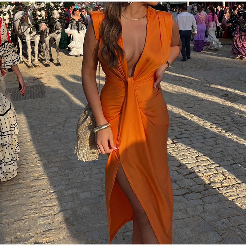 Fara™ | Robe de fête avec décolleté profond