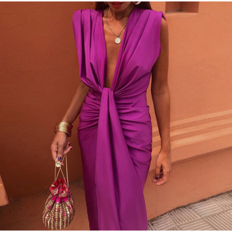 Fara™ | Robe de fête avec décolleté profond