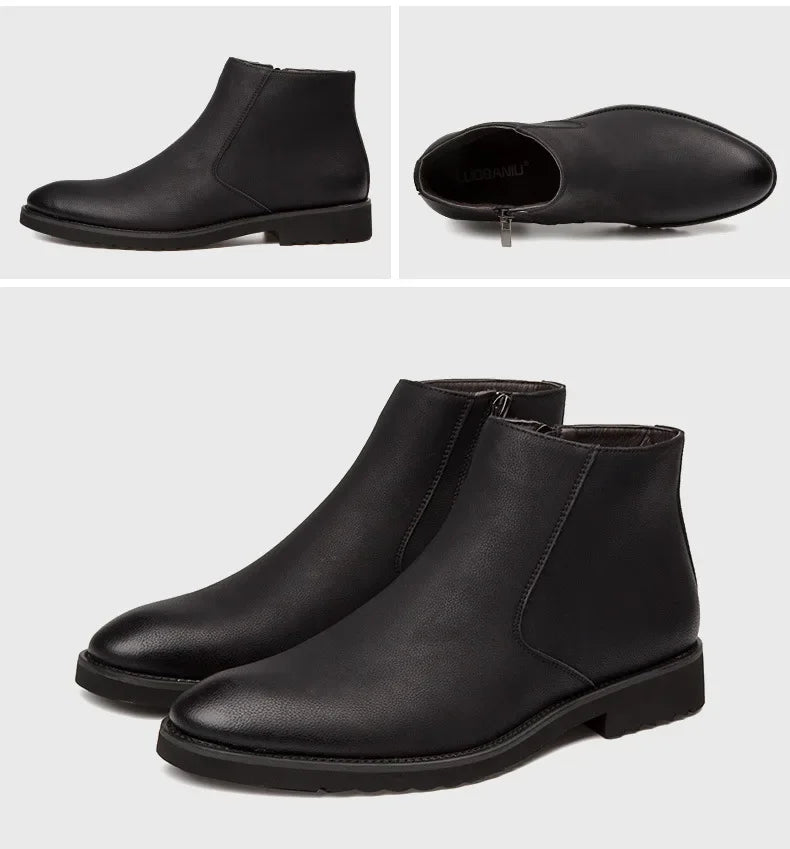ERIK™ | VÅRMODE LÆRSTØVLER FOR MENN