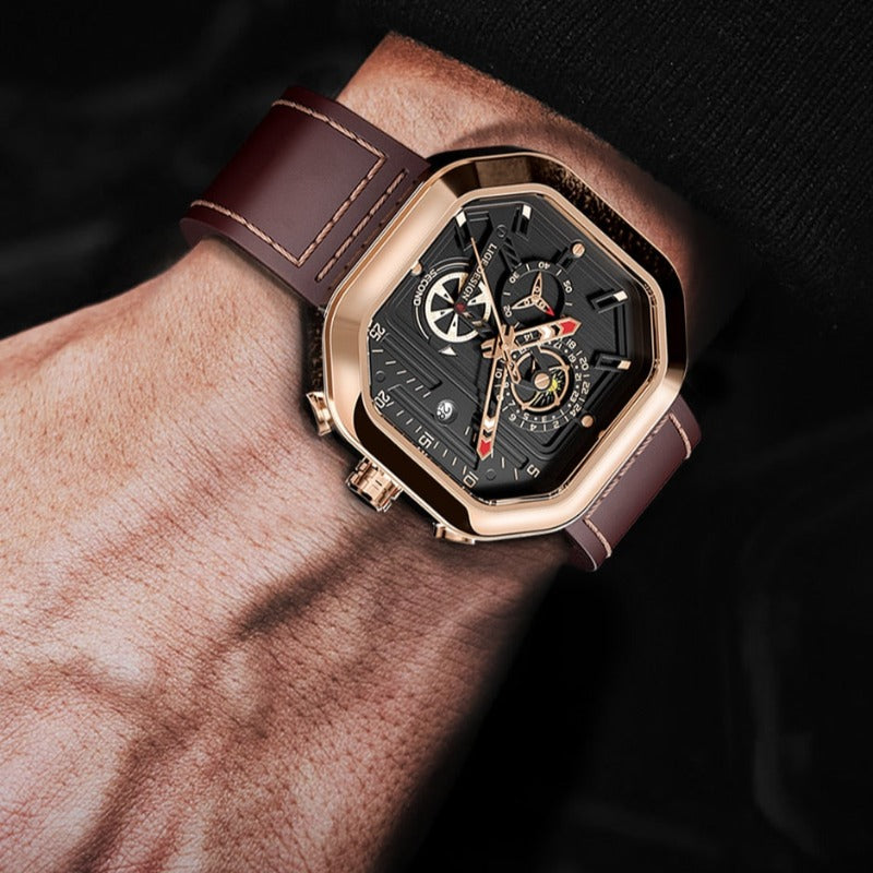 Luksus Kvarts Chronograph Klokke™ fra Elvik™