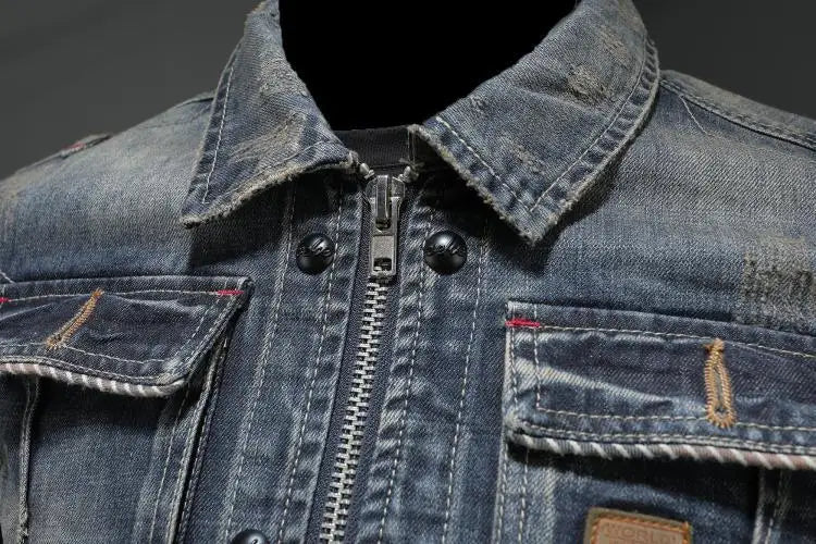 Ragnar™ – Tuff jeansjacka med vintagekänsla och modern edge