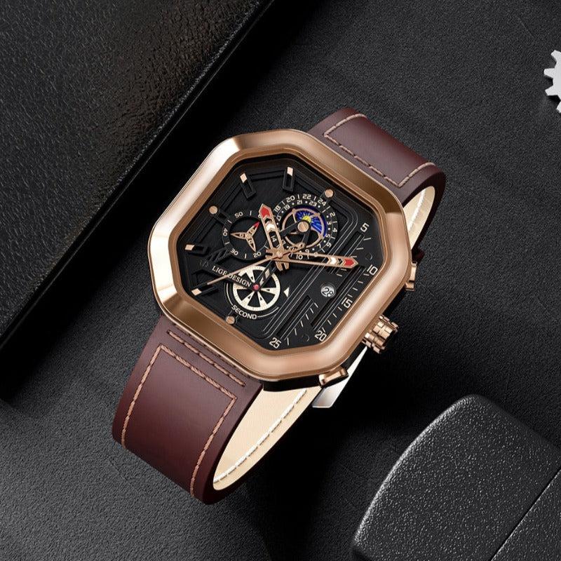 Luksus Kvarts Chronograph Klokke™ fra Elvik™