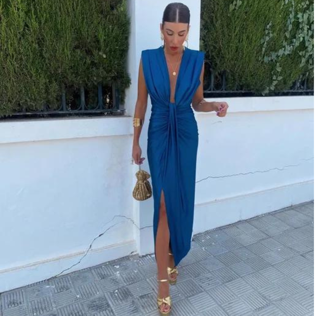 Fara™ | Robe de fête avec décolleté profond