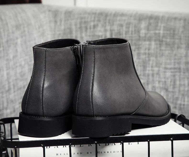 ERIK™ | VÅRMODE LÆRSTØVLER FOR MENN