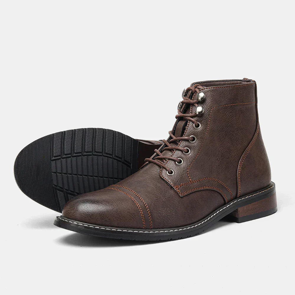 Olsen & Olsen™ Keith | Vintage derbystøvler med snute