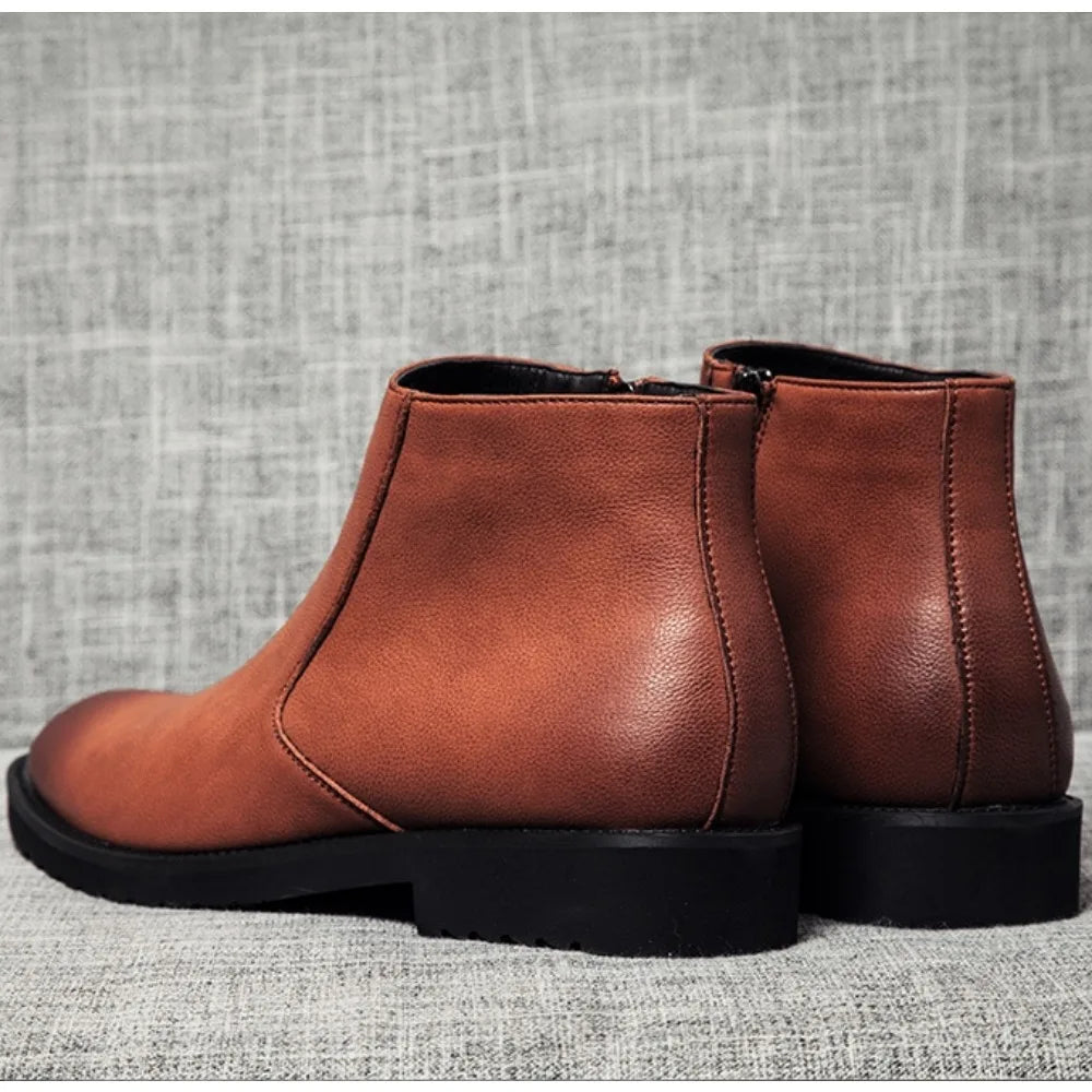 ERIK™ | VÅRMODE LÆRSTØVLER FOR MENN