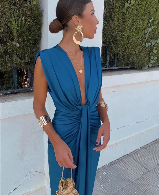 Fara™ | Robe de fête avec décolleté profond
