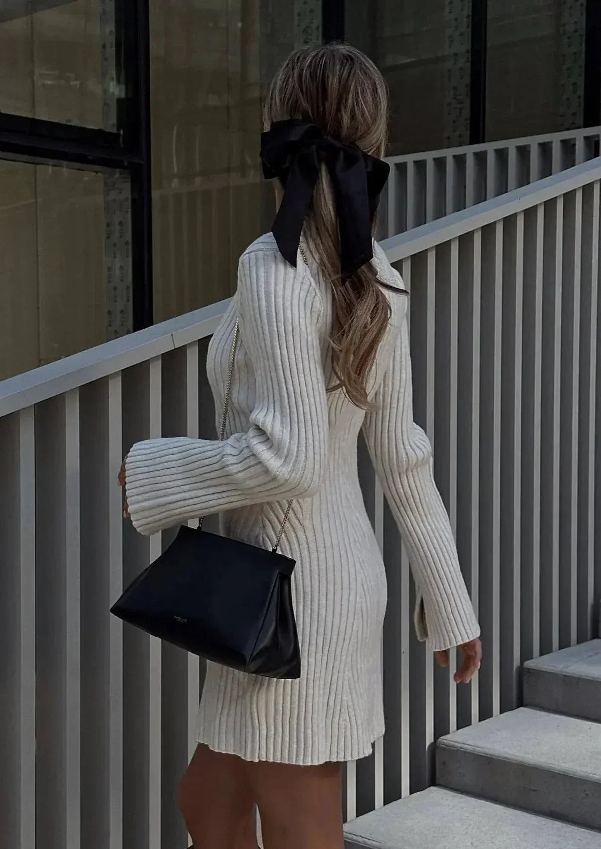Lena | Robe Tricotée Chic Évasée