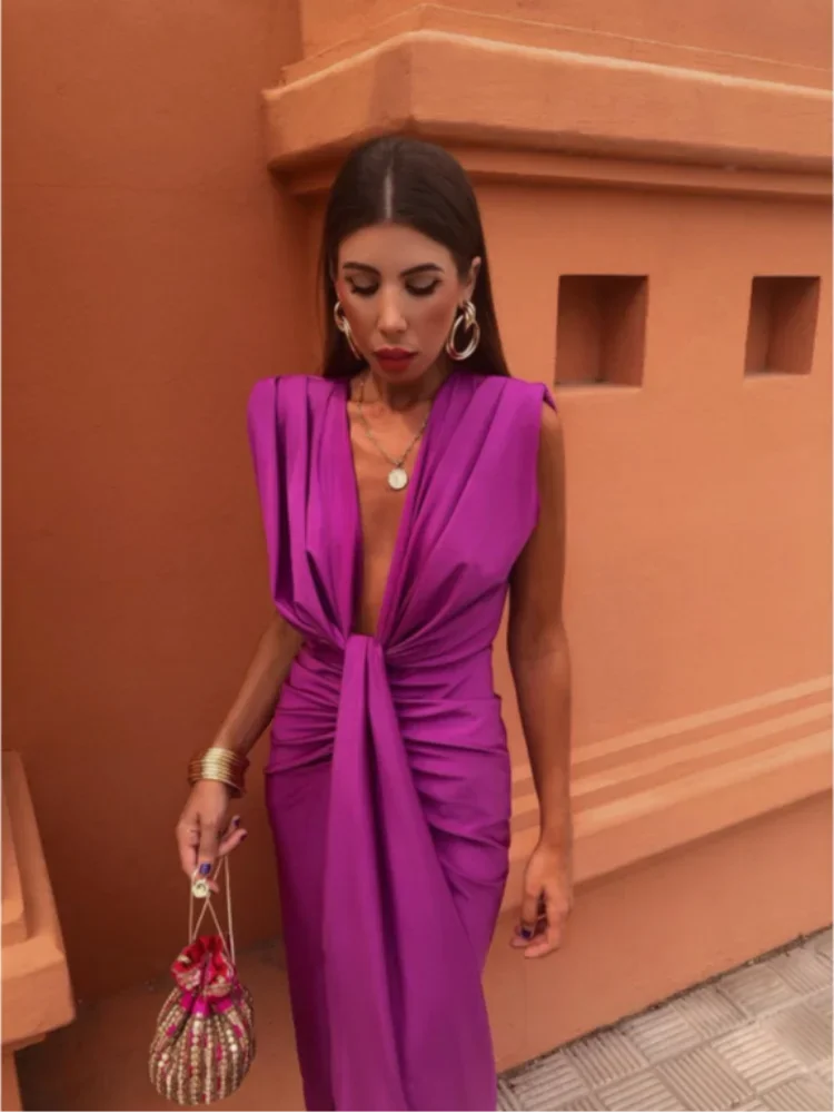 Fara™ | Robe de fête avec décolleté profond