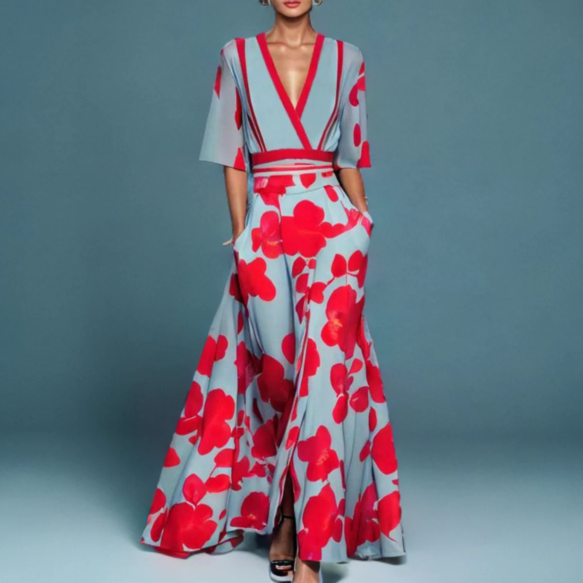 Amara | Classic Floral Robe