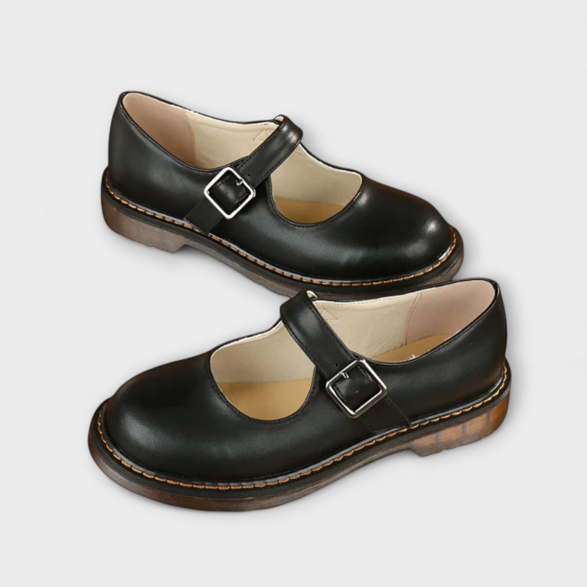 Chaussures Mary Jane vintage pour femmes - Chaussures classiques avec lanières et semelle de confort