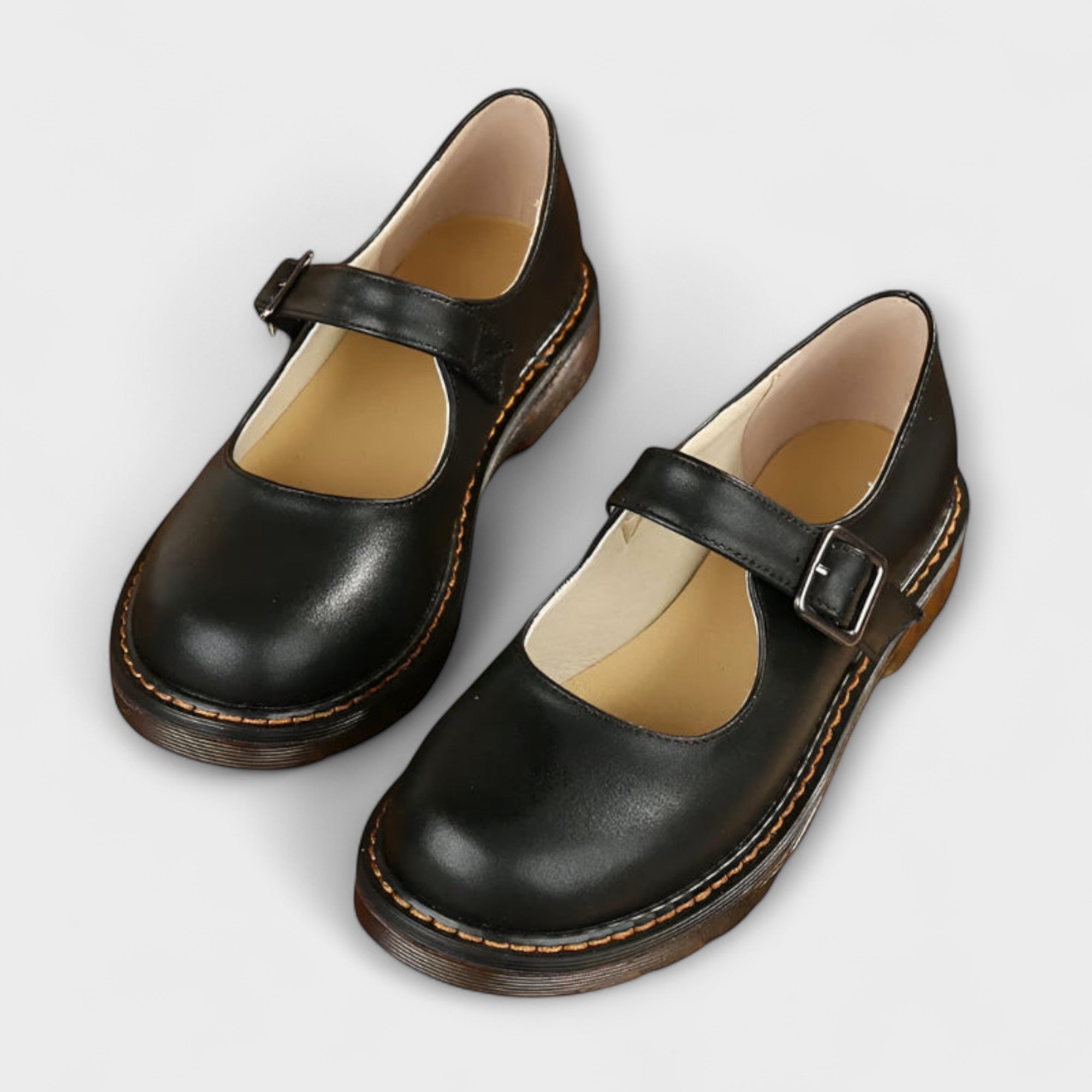 Chaussures Mary Jane vintage pour femmes - Chaussures classiques avec lanières et semelle de confort