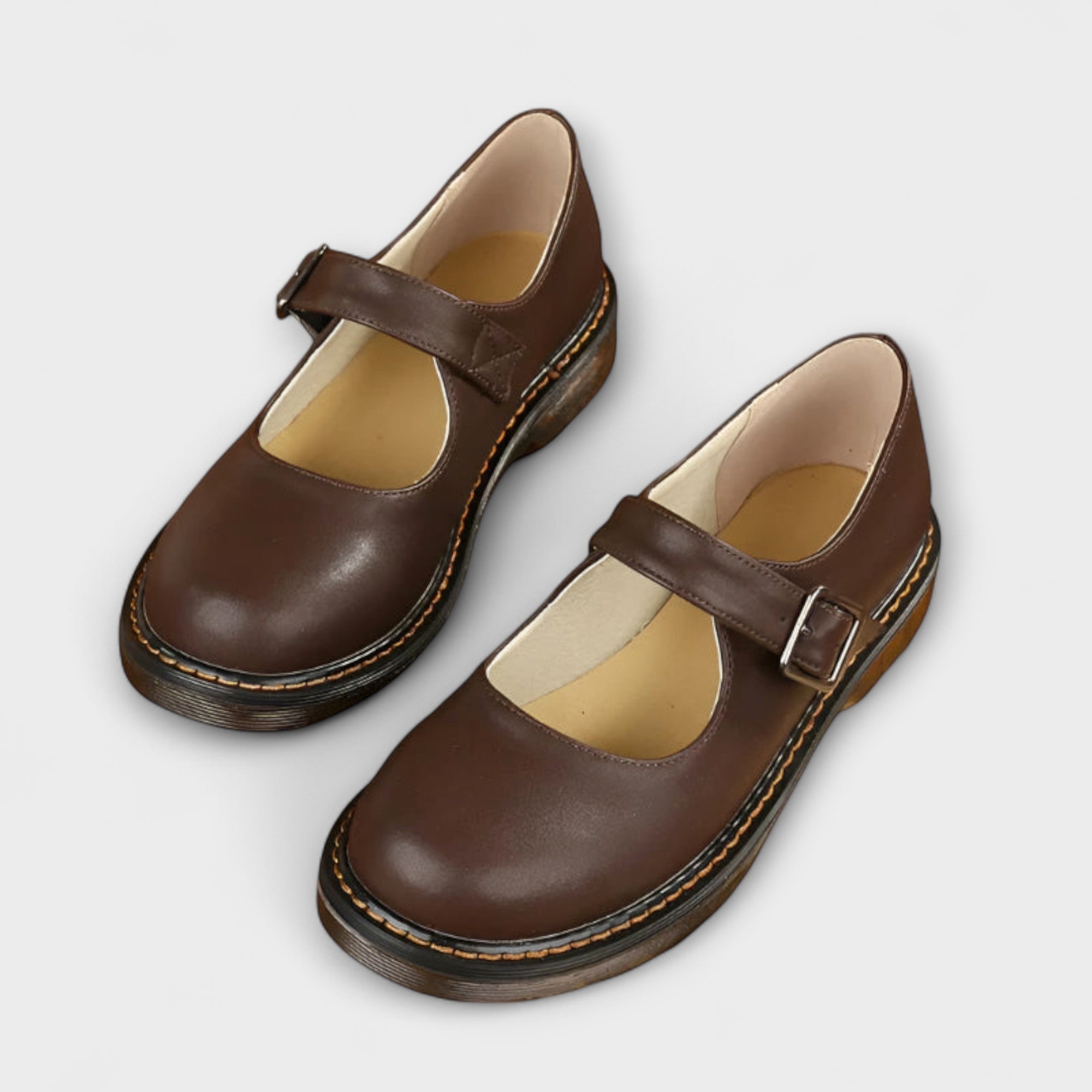 Chaussures Mary Jane vintage pour femmes - Chaussures classiques avec lanières et semelle de confort