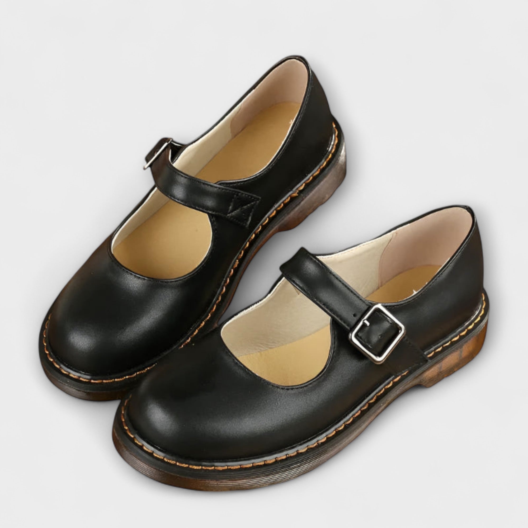 Chaussures Mary Jane vintage pour femmes - Chaussures classiques avec lanières et semelle de confort