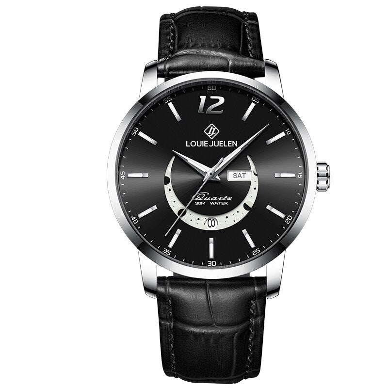 Elegant Luminøs Månefase Ur™ by Elvik™