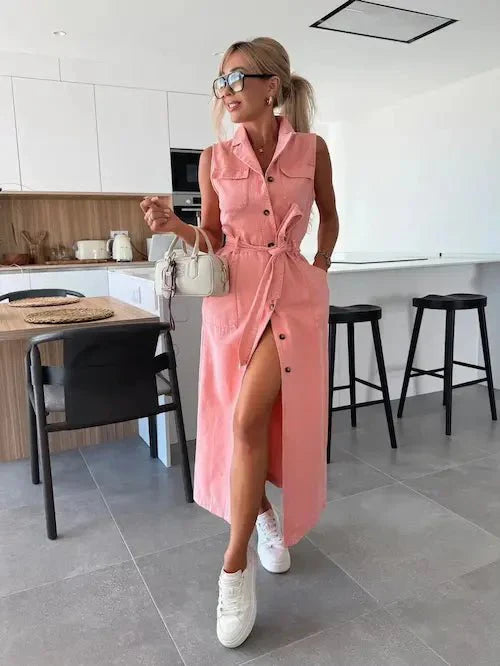 Ivy | Robe longue en denim