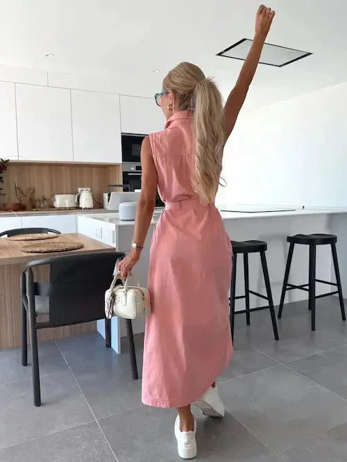 Ivy | Robe longue en denim
