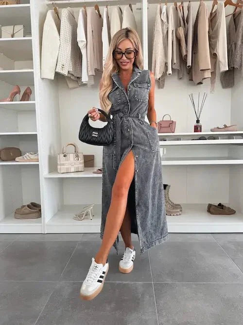 Ivy | Robe longue en denim