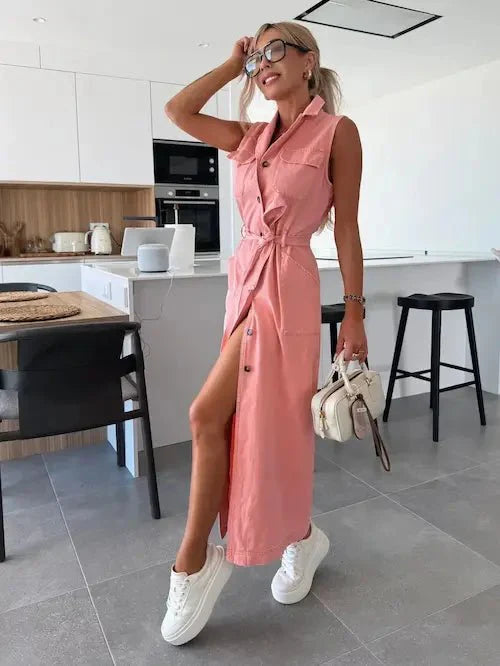 Ivy | Robe longue en denim