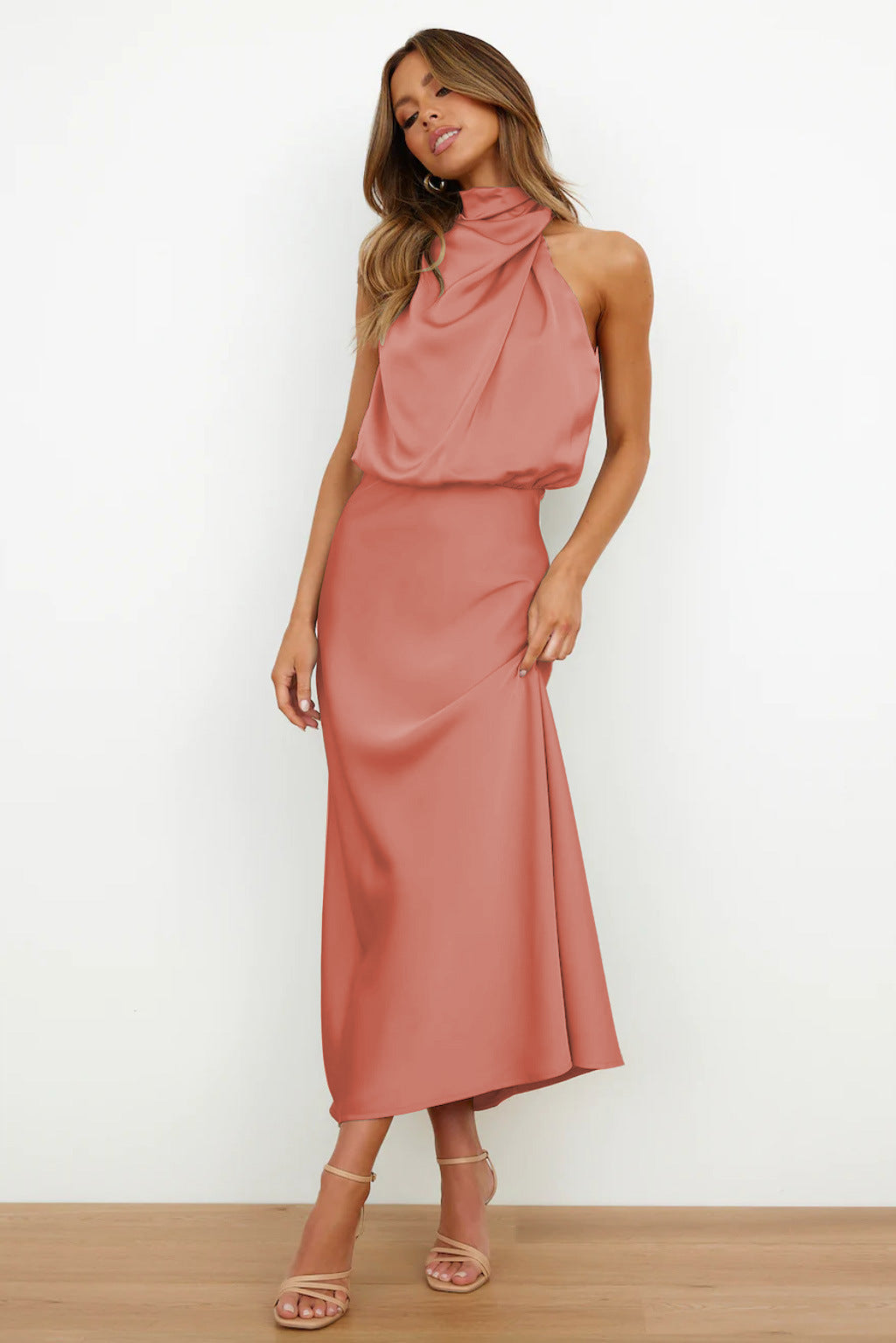 Violet™ - Long Satin Dress