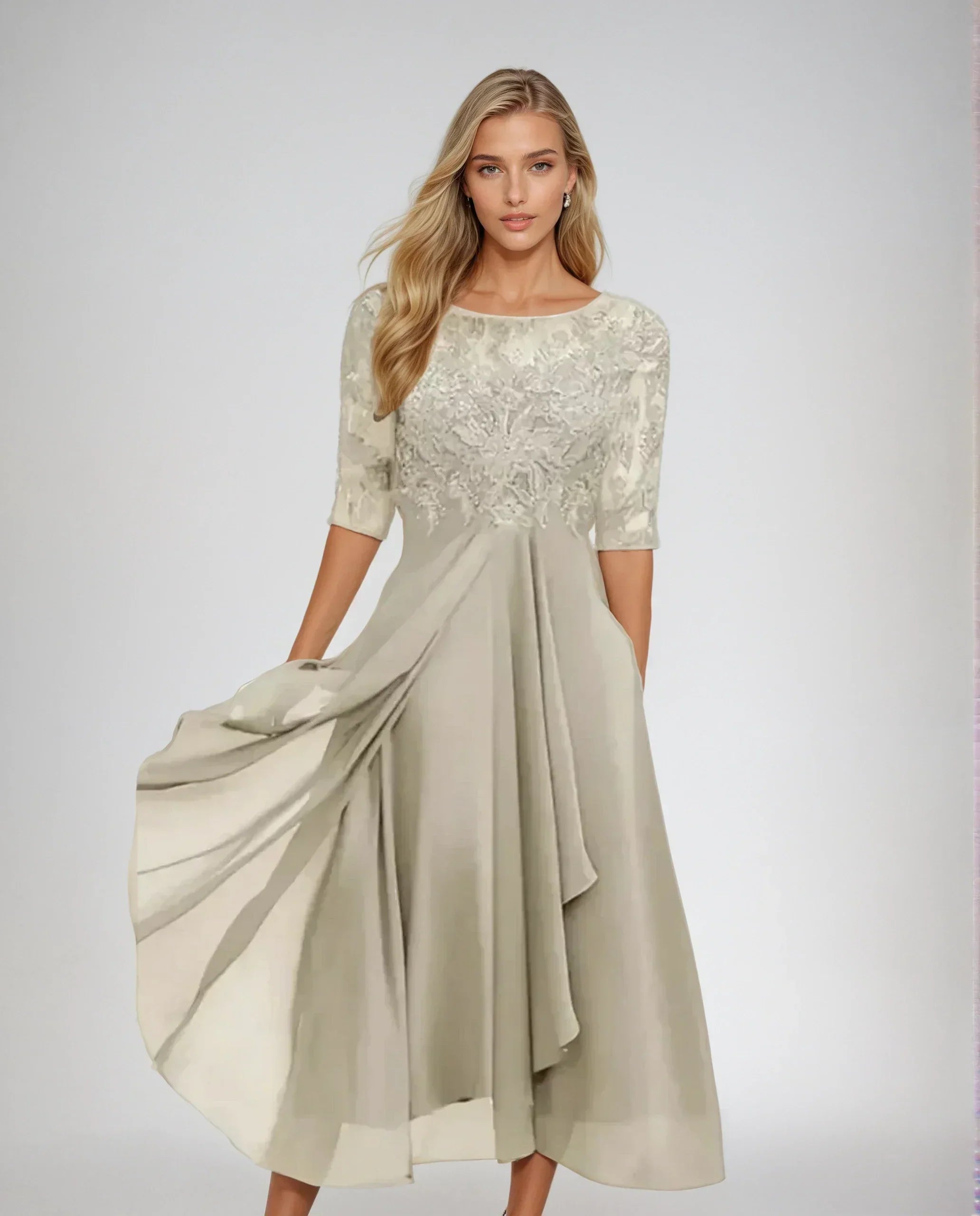 Caroline™ | ROBE FLUIDE DÉTAILLÉE ET ÉLÉGANTE