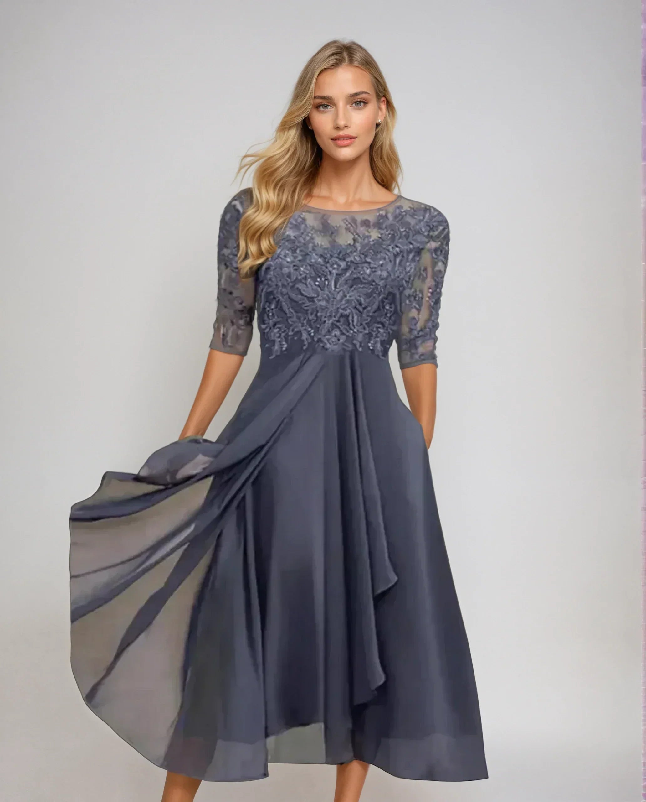 Caroline™ | ROBE FLUIDE DÉTAILLÉE ET ÉLÉGANTE