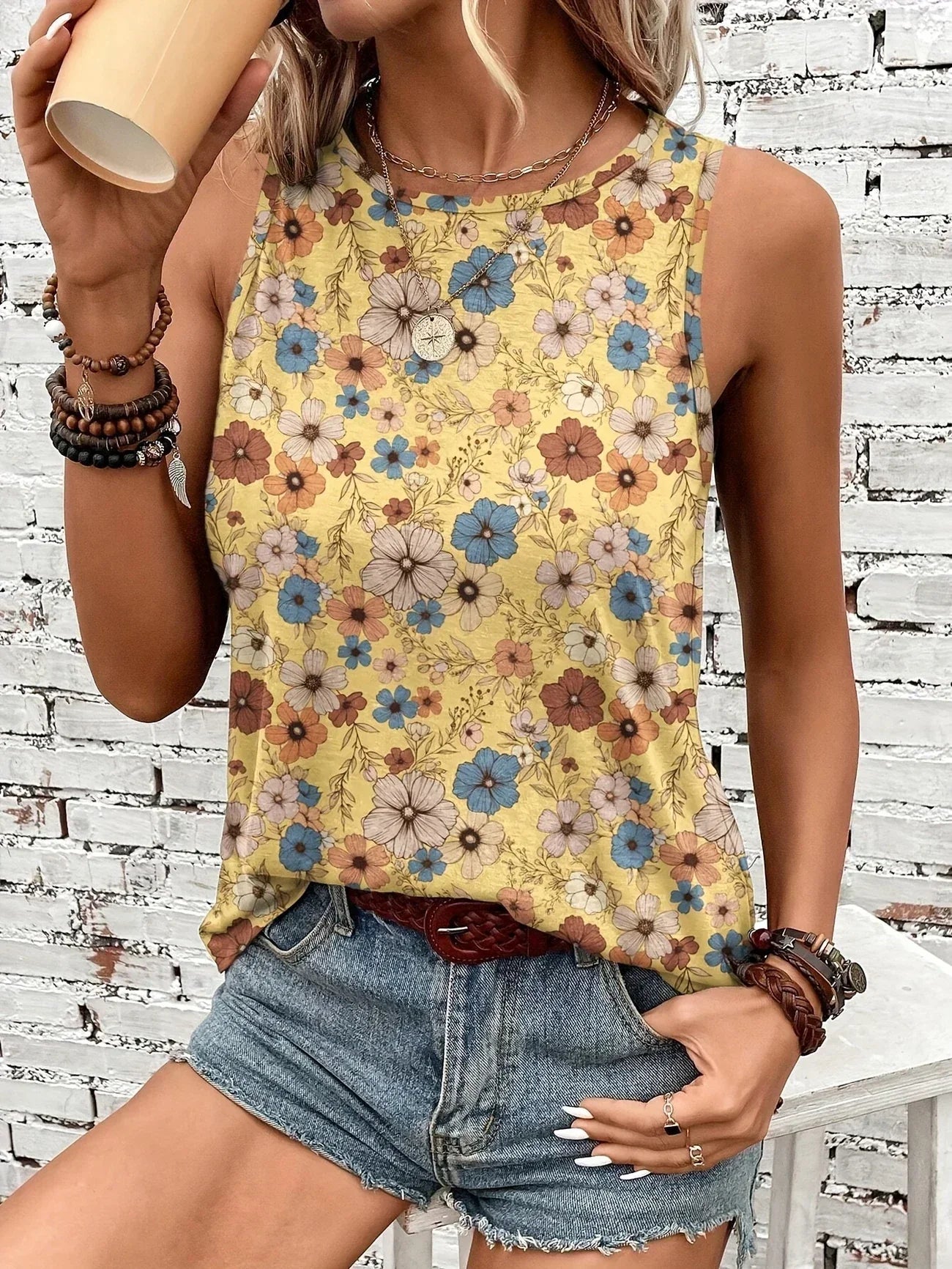 REYA | TOP D'ÉTÉ FLORAL CONFORTABLE
